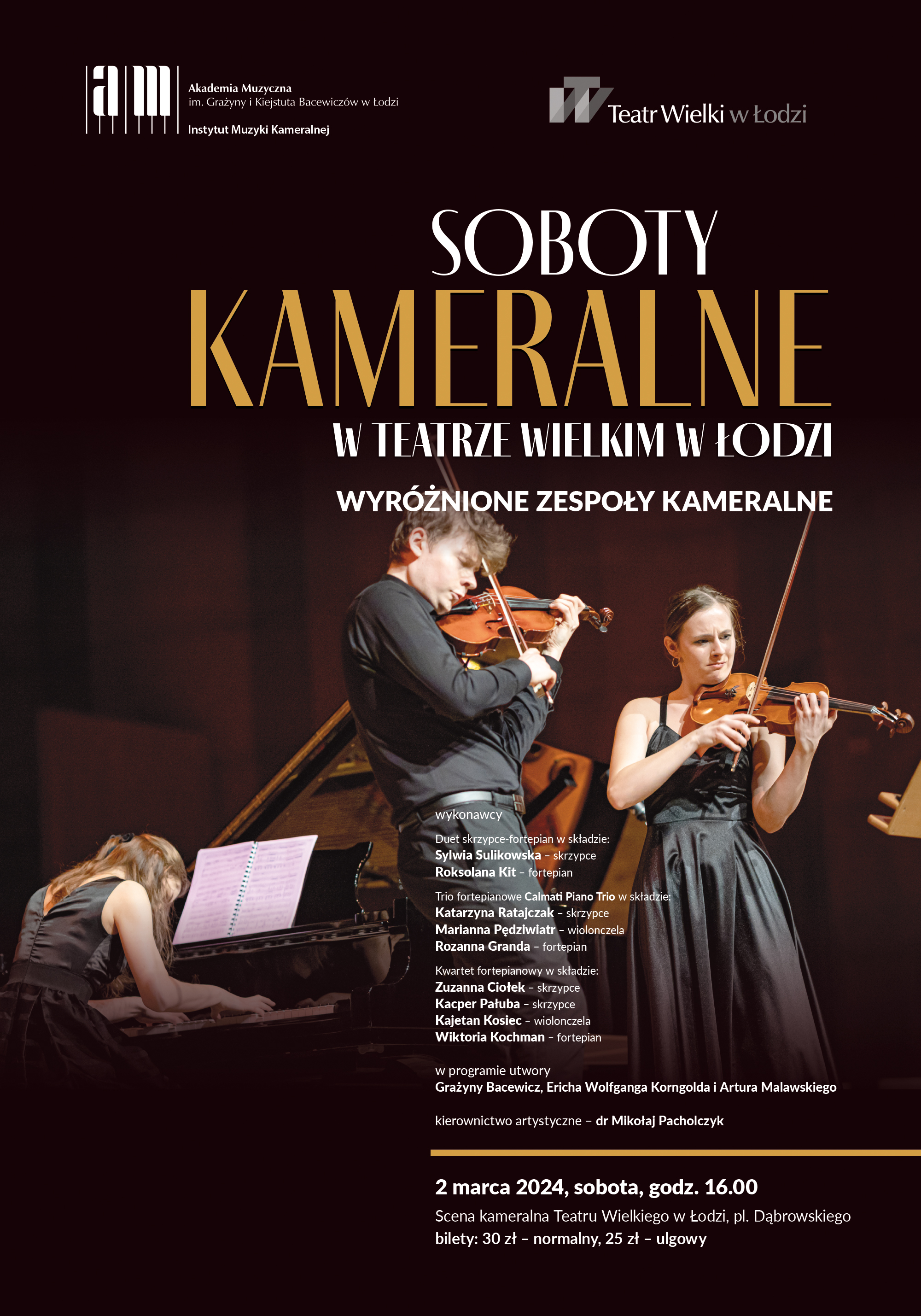 Sobota kameralna w Teatrze Wielkim w Łodzi