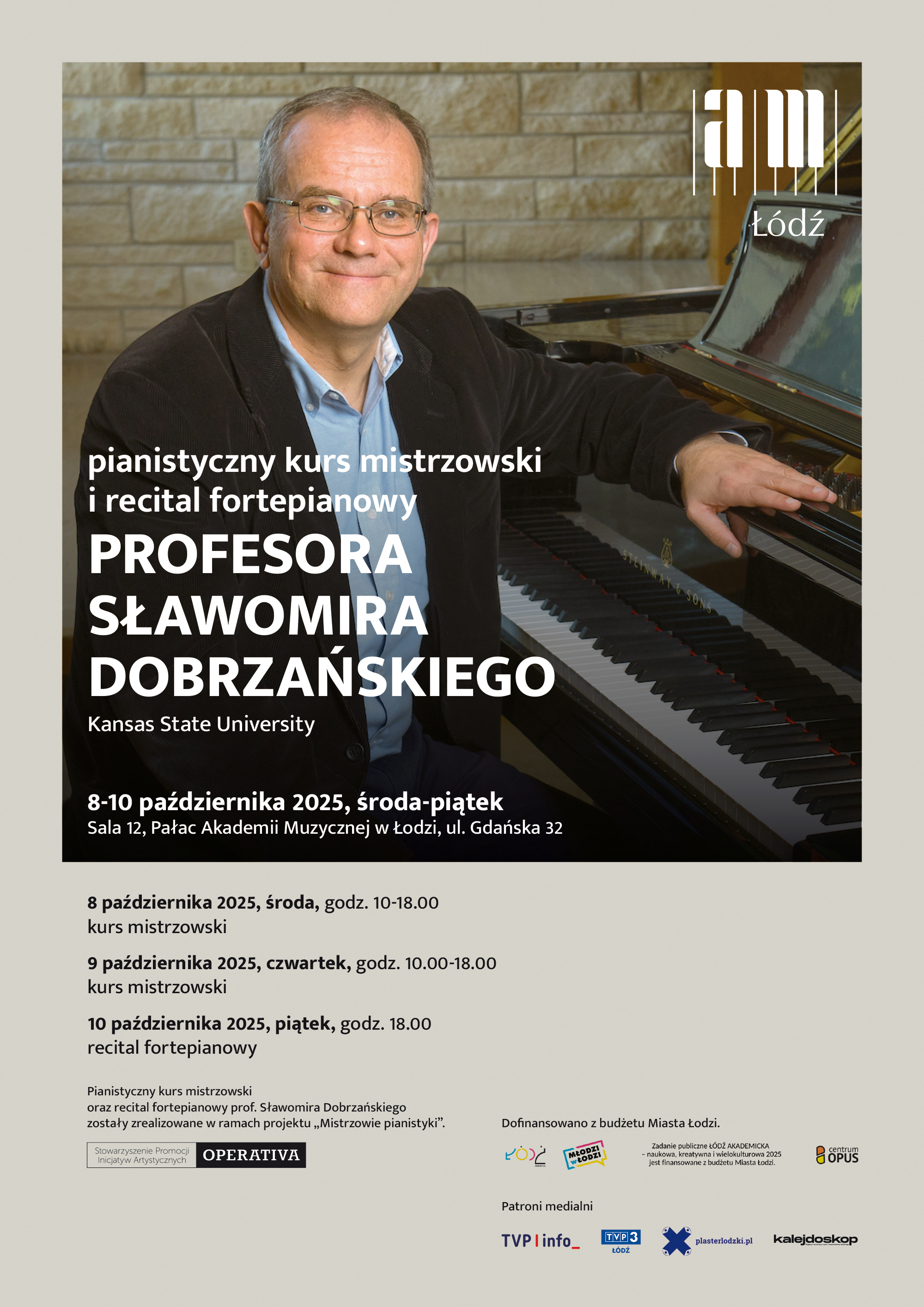 Recital fortepianowy SŁAWOMIRA DOBRZAŃSKIEGO