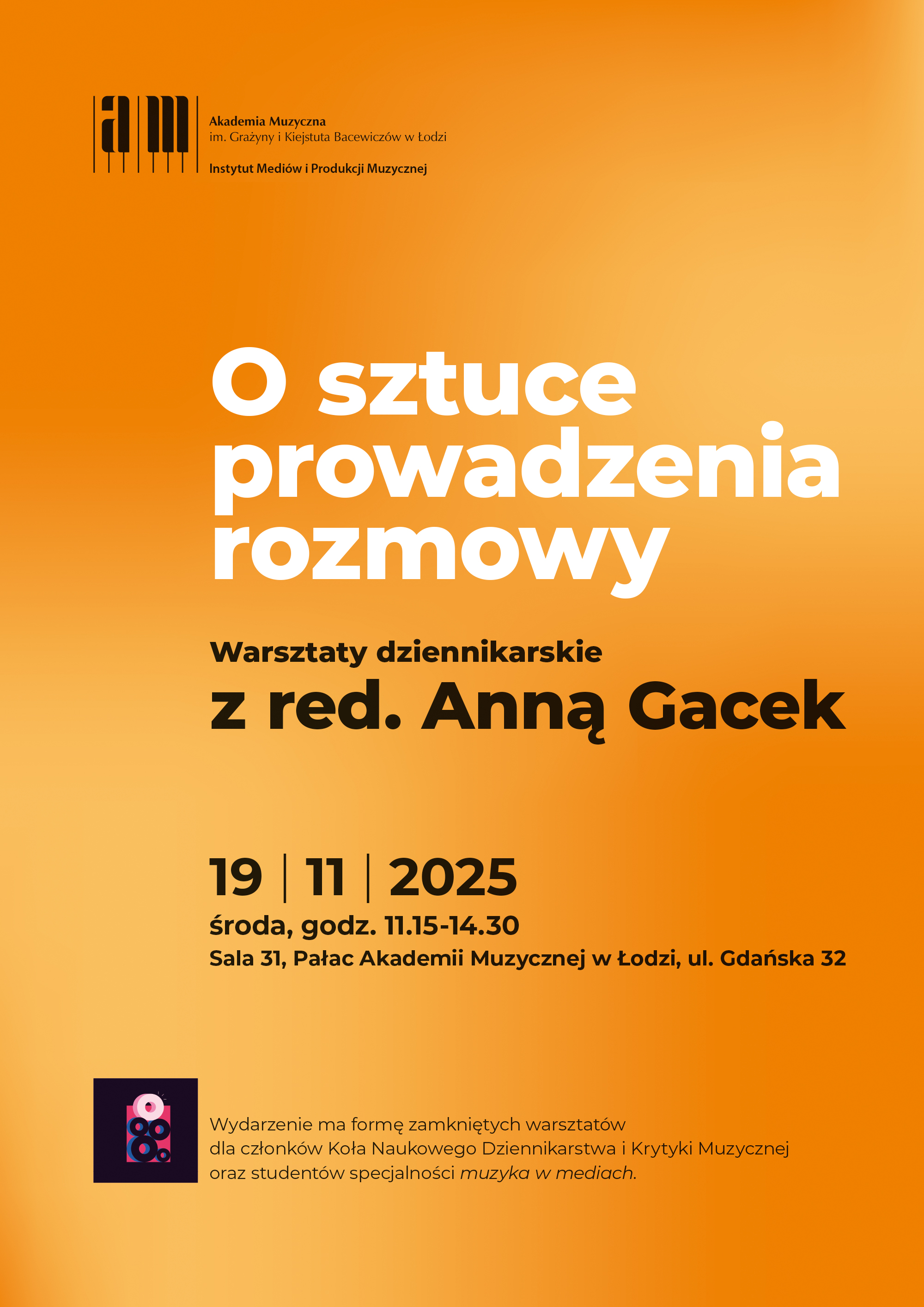 Warsztaty dziennikarskie z red. Anną Gacek